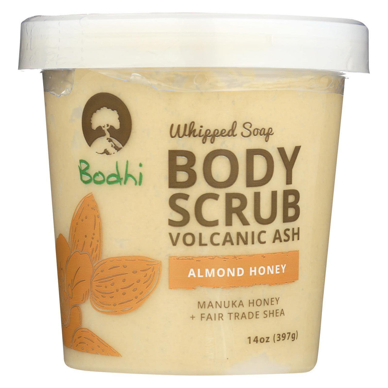 Bodhi Almond Honey Whipped Body Scrub, 14 Oz